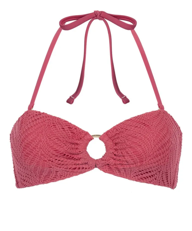 Lanai Bandeau Bikini Top - Pink