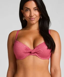 Lanai Padded Underwired Bikini Top - Pink
