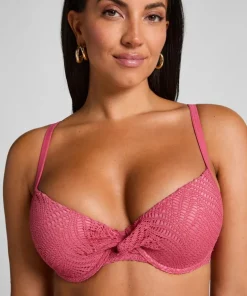 Lanai Padded Underwired Bikini Top - Pink