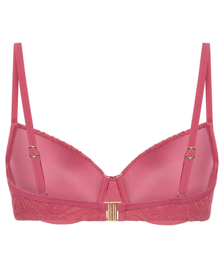 Lanai Padded Underwired Bikini Top - Pink