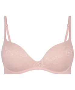 Lea Lace Padded Non-Wired Bra - Pink