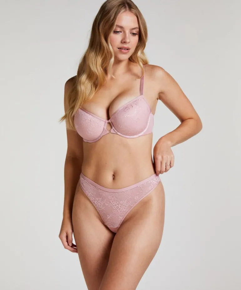 Lea Padded Underwired Bra - Pink