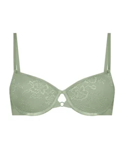 Lea Padded Underwired Bra - Green