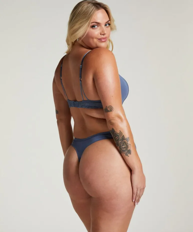Lea Padded Underwired Bra - Gray