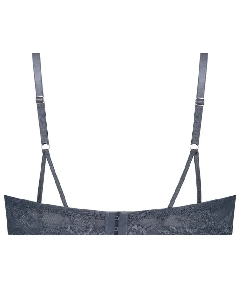 Lea Padded Underwired Bra - Gray