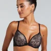 Lea Padded Underwired Push-Up Bra - Black