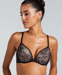 Lea Padded Underwired Push-Up Bra - Black