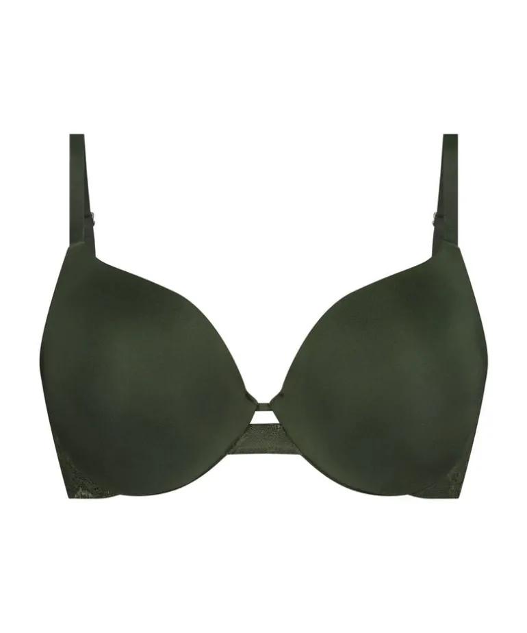Lea Padded Underwired Push-Up Bra - Green