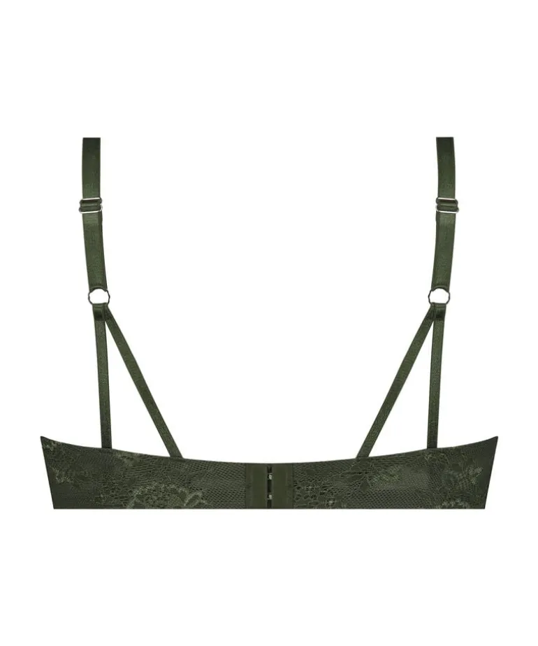 Lea Padded Underwired Push-Up Bra - Green