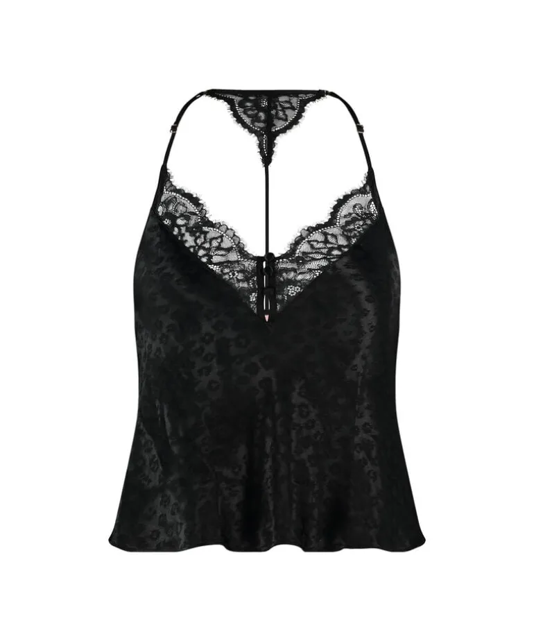 Leopard Cami - Black