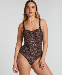 Leopard swimsuit - Brown