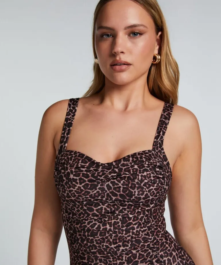 Leopard swimsuit - Brown