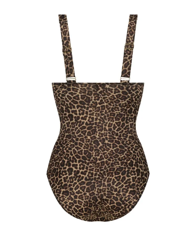 Leopard swimsuit - Brown