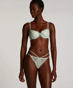 Lillia Padded Underwired Bra - Green