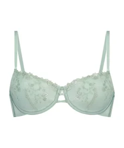 Lillia Padded Underwired Bra - Green