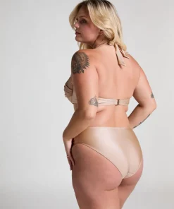Lima Bandeau Bikini Top - Beige