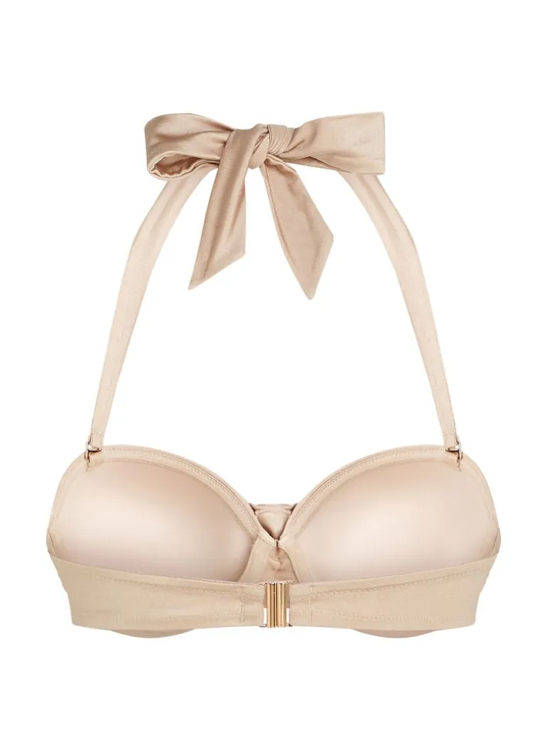 Lima Bandeau Bikini Top - Beige