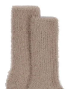 Liv Fluffy Socks - Beige