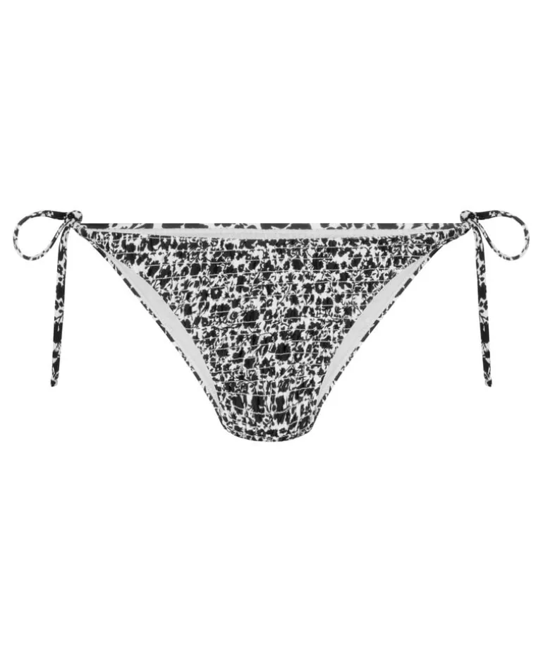 Lobos Cheeky Tanga Bikini Bottoms - Black