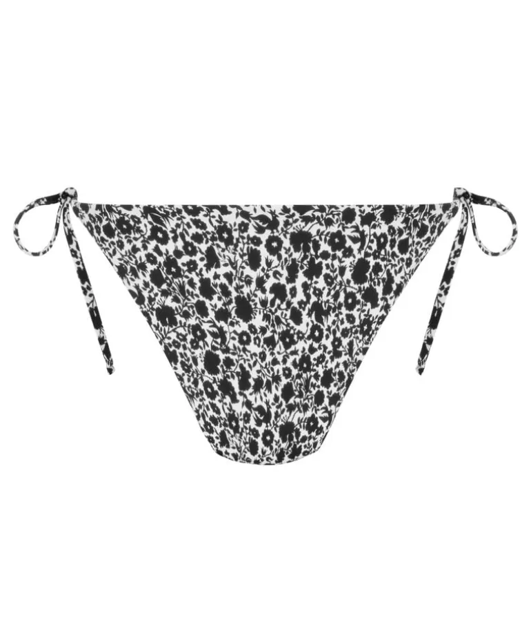 Lobos Cheeky Tanga Bikini Bottoms - Black
