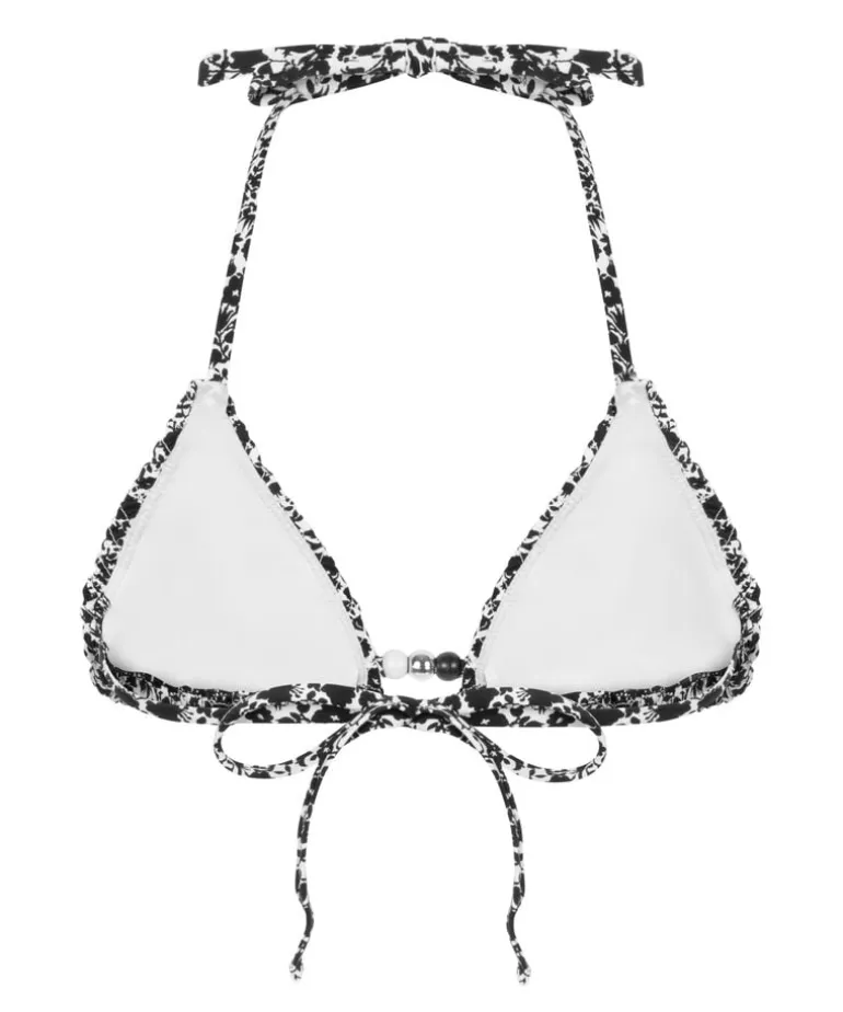 Lobos Triangle Bikini Top - Black