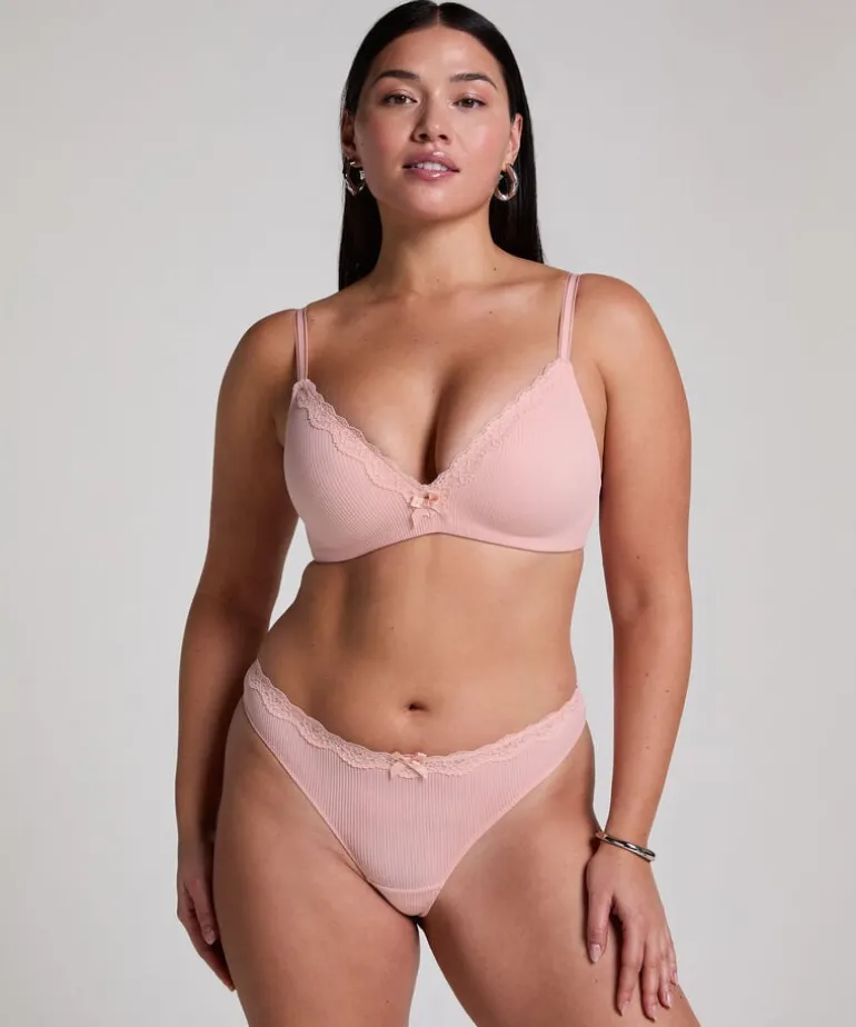Lola Padded Non-Wired Bra - Pink