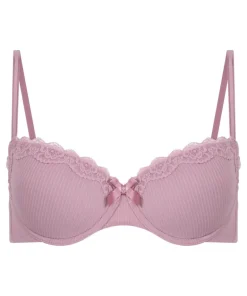 Lola Padded Underwired Bra - Pink