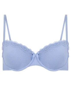 Lola Padded Underwired Bra - Blue