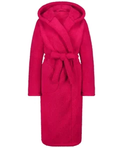 Long Fleece Bathrobe - Pink