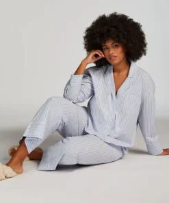Long Sleeve Cotton Jacket - Blue
