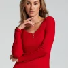 Long-Sleeved Pyjama Top - Red
