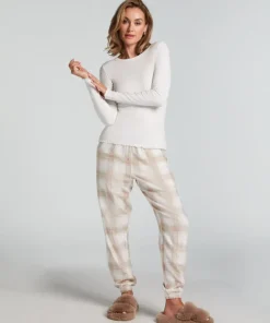 Long-Sleeved Pyjama Top - White