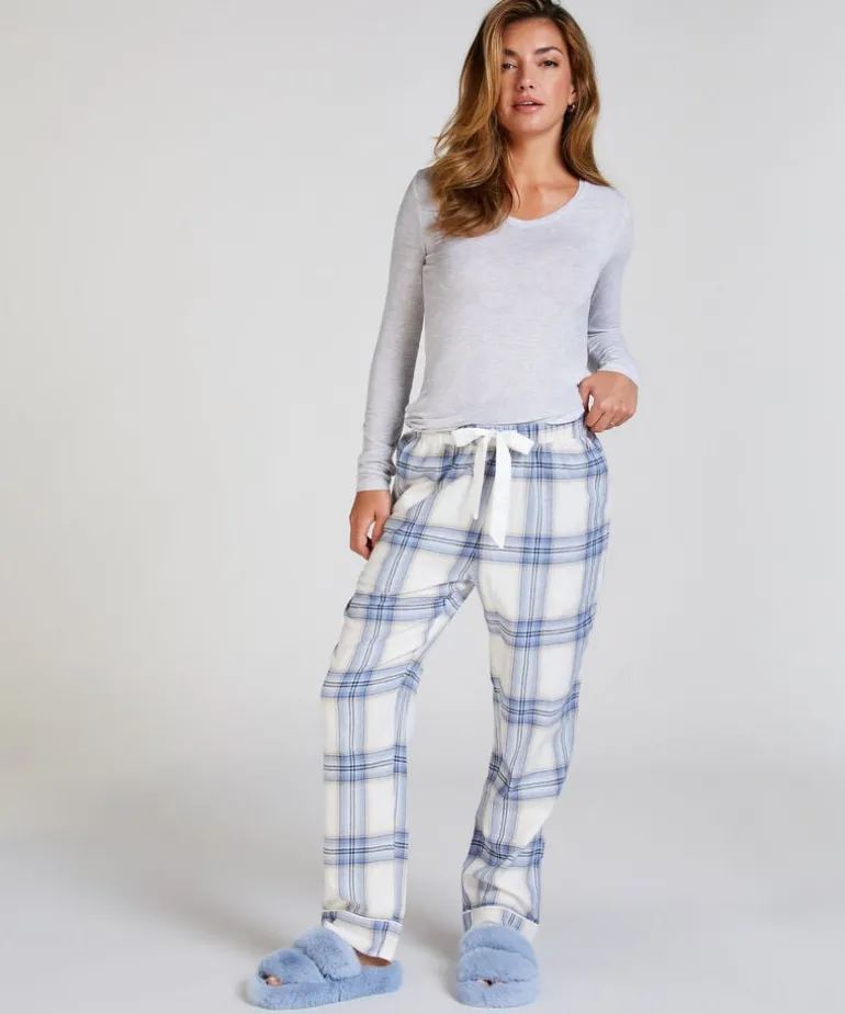 Long-Sleeved Pyjama Top - Gray