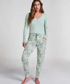 Long-Sleeved Pyjama Top - Green