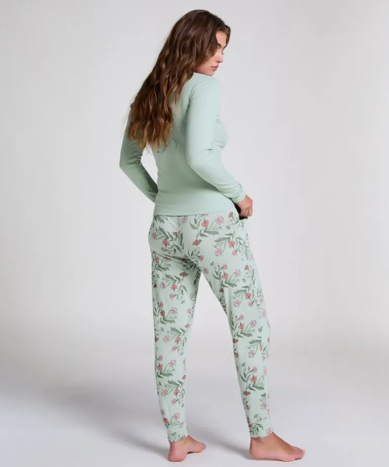 Long-Sleeved Pyjama Top - Green