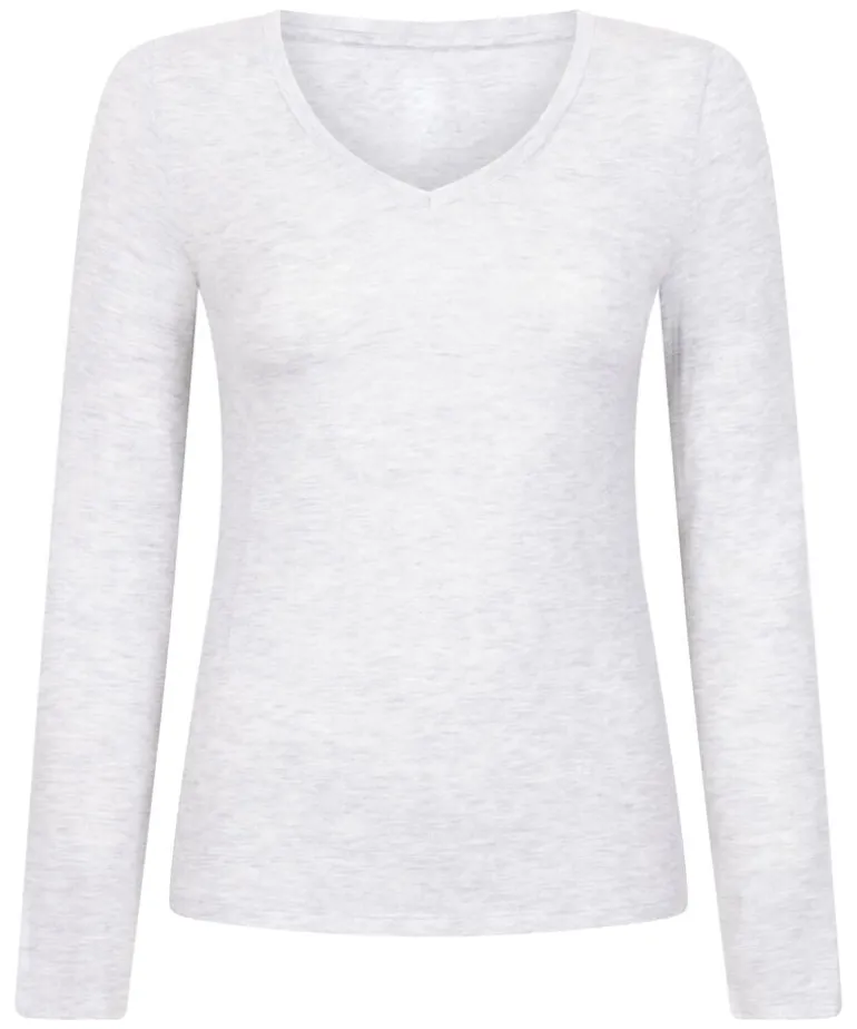Long-Sleeved Pyjama Top - Gray