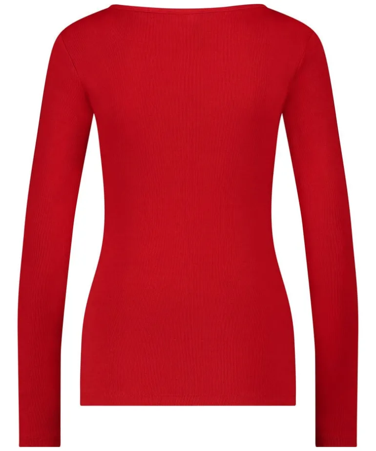 Long-Sleeved Pyjama Top - Red