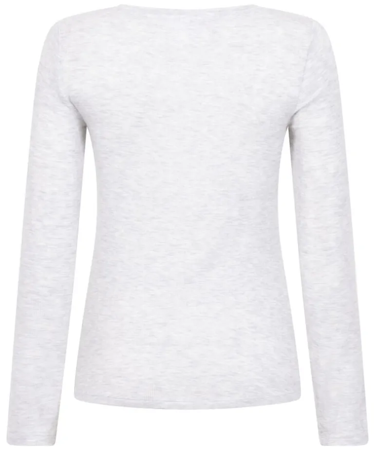 Long-Sleeved Pyjama Top - Gray
