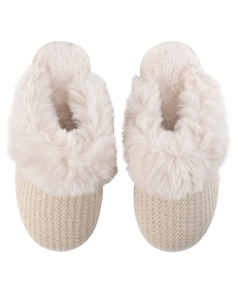 Lowan Mule Slipper - White