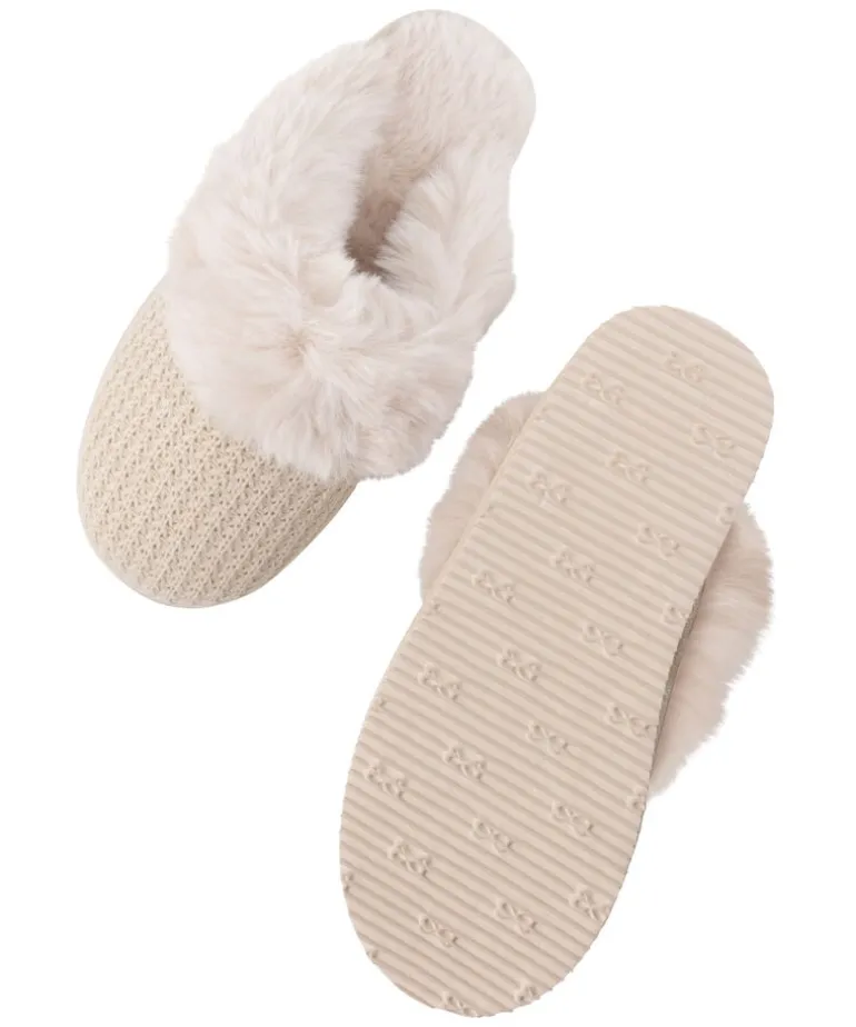 Lowan Mule Slipper - White