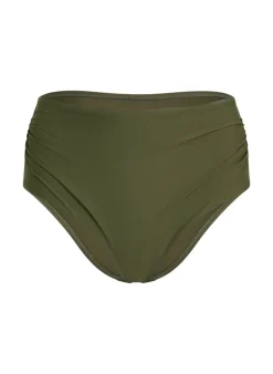 Luna High-Waisted Shaping Cheeky Bikini Bottoms - Green