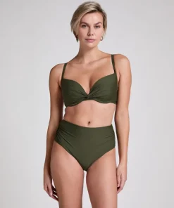 Luna padded bikini top - Green