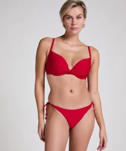Luna String Bikini Bottom - Red