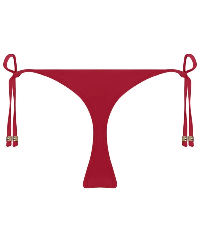 Luna String Bikini Bottom - Red