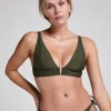 Luna Triangle Bikini Top - Green