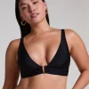 Luna Triangle Bikini Top - Black