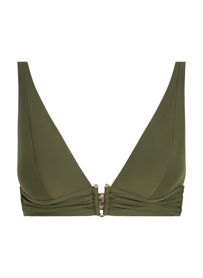 Luna Triangle Bikini Top - Green