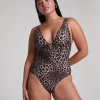 Luxe Animalia Shaping Bathingsuit - Brown