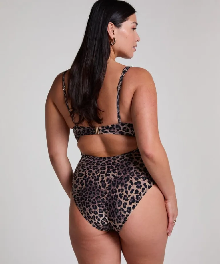 Luxe Animalia Shaping Bathingsuit - Brown
