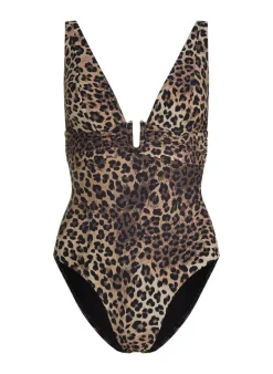 Luxe Animalia Shaping Bathingsuit - Brown
